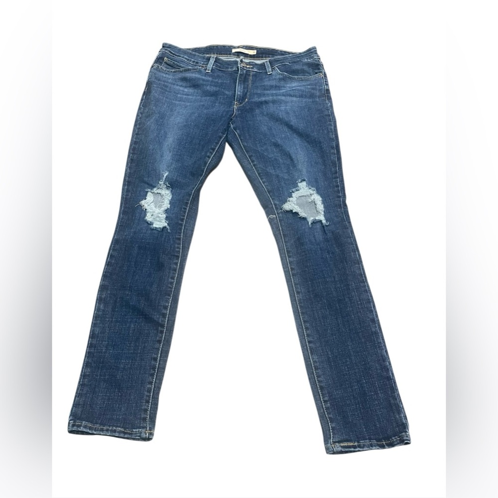 Levi’s 711 Distressed Jeans Skinny Women’s Size 32X30 blue Casual